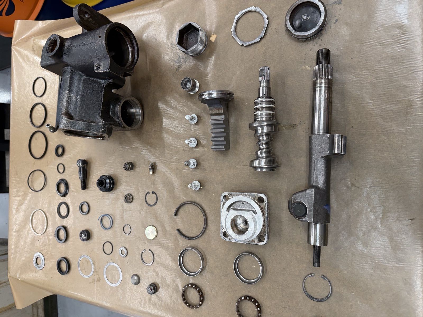 Adwest steering box original housing after strip-down inspection