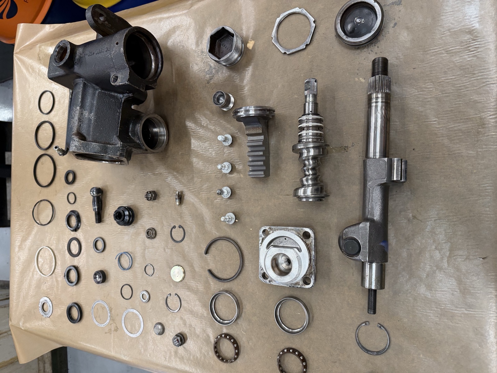 Adwest steering box original housing after strip-down inspection
