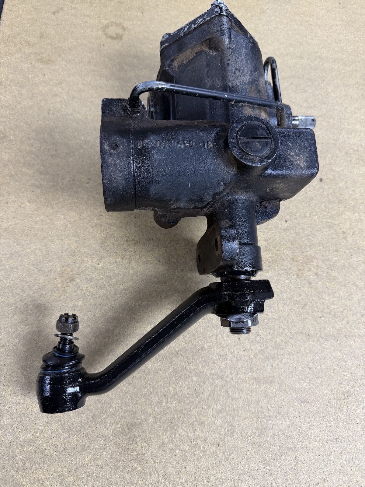 Reassembled 1988 Adwest steering box with drop arm fitted